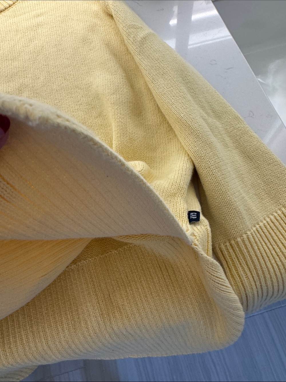 Soft Crewneck Sweater in Yellow - Picture 4 of 5